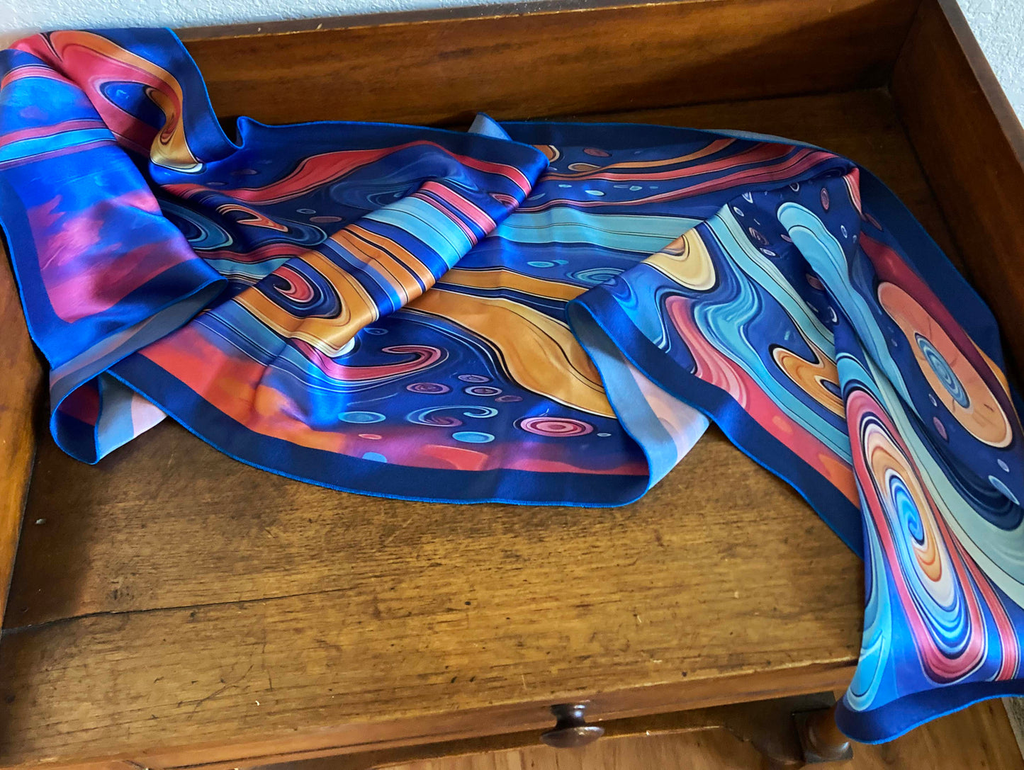 Tide — Silk Satin Scarf