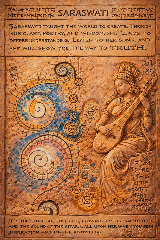 Saraswati — Aluminum Print