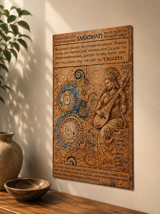 Saraswati — Aluminum Print