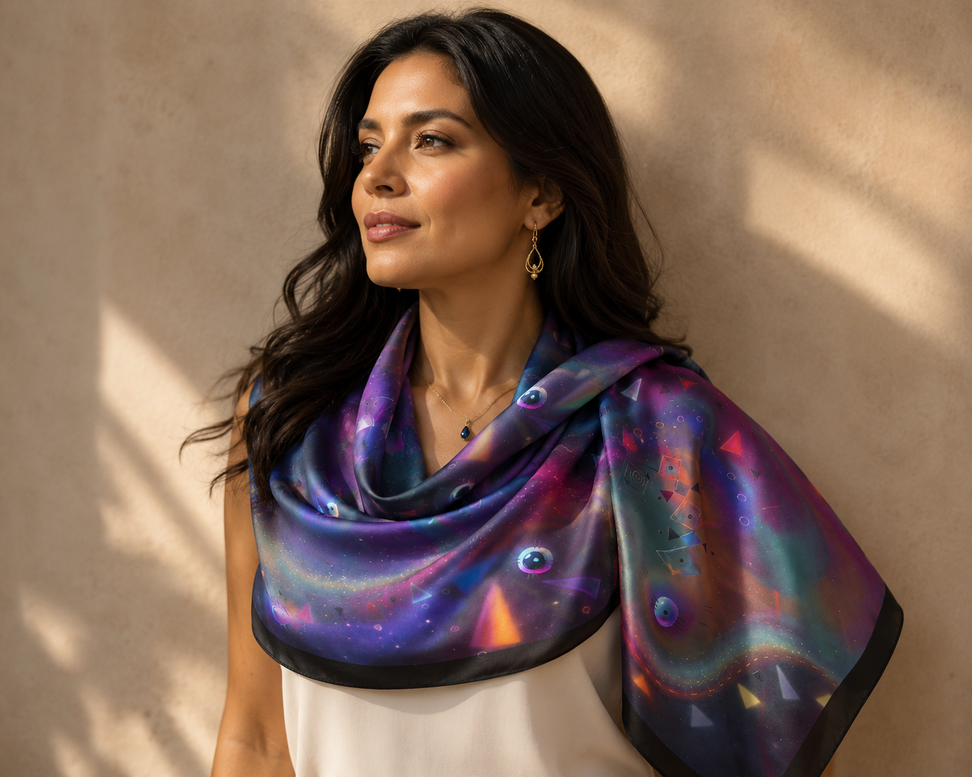 Plasma — Silk Satin Scarf