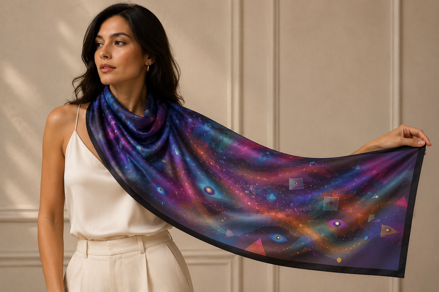 Plasma — Silk Satin Scarf